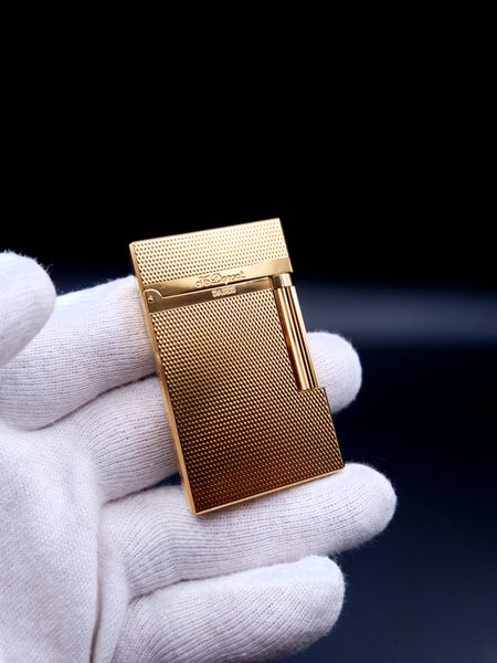 Small Grain Barley Montparnasse Yellow Gold S. T. Dupont Ligne 2 Lighter 16281