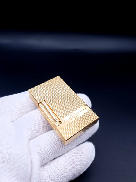 Small Grain Barley Montparnasse Yellow Gold S. T. Dupont Ligne 2 Lighter 16281