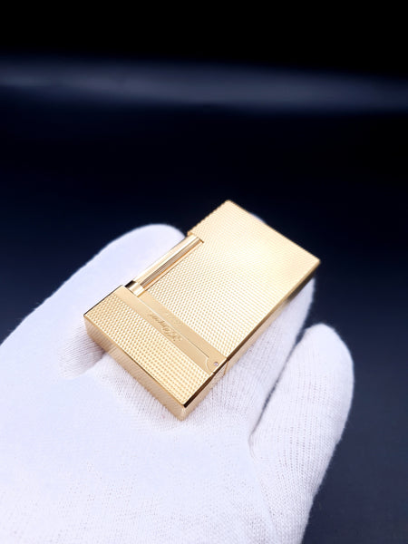 Small Grain Barley Montparnasse Yellow Gold S. T. Dupont Ligne 2 Lighter 16281