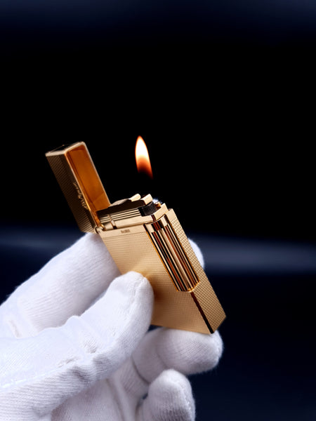 Small Grain Barley Montparnasse Yellow Gold S. T. Dupont Ligne 2 Lighter 16281