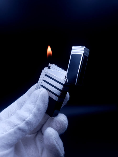 Palladium Single Flame S. T. Dupont Ligne Gatsby Black Chinese Lacquer Lighter