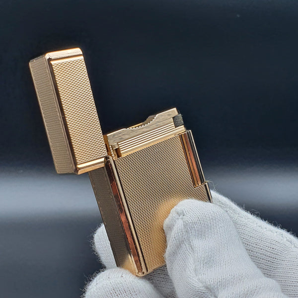 Rare Small Gold S . T. Dupont Ligne 1 Type BR Lighter 70's