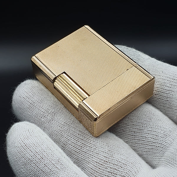 Rare Small Gold S . T. Dupont Ligne 1 Type BR Lighter 70's