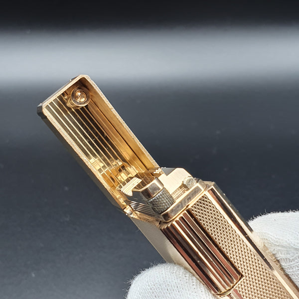 Rare Small Gold S . T. Dupont Ligne 1 Type BR Lighter 70's