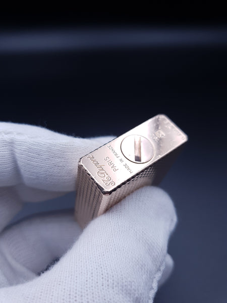 Rare Small Diamond Heat Gold S . T. Dupont Ligne 1 Type BS Lighter 60's