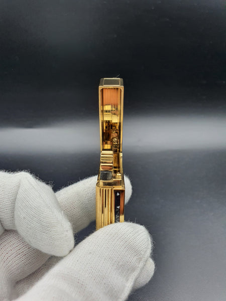 Limited and Rare 18K 750 Gold S. T. Dupont Line Ligne 2 Egg Shell Maki-e Lighter