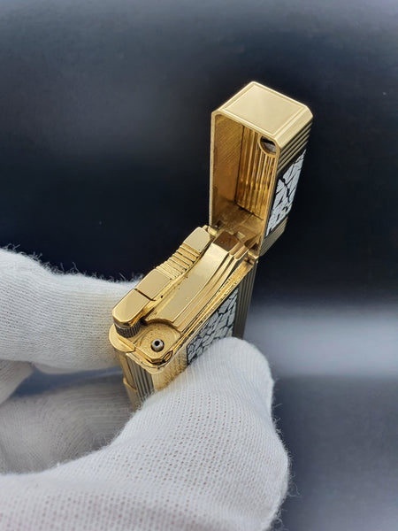 Very Rare 18K Gold S. T. Dupont D57 Lighter Maki-E Eggshell Lighter Limited Edition