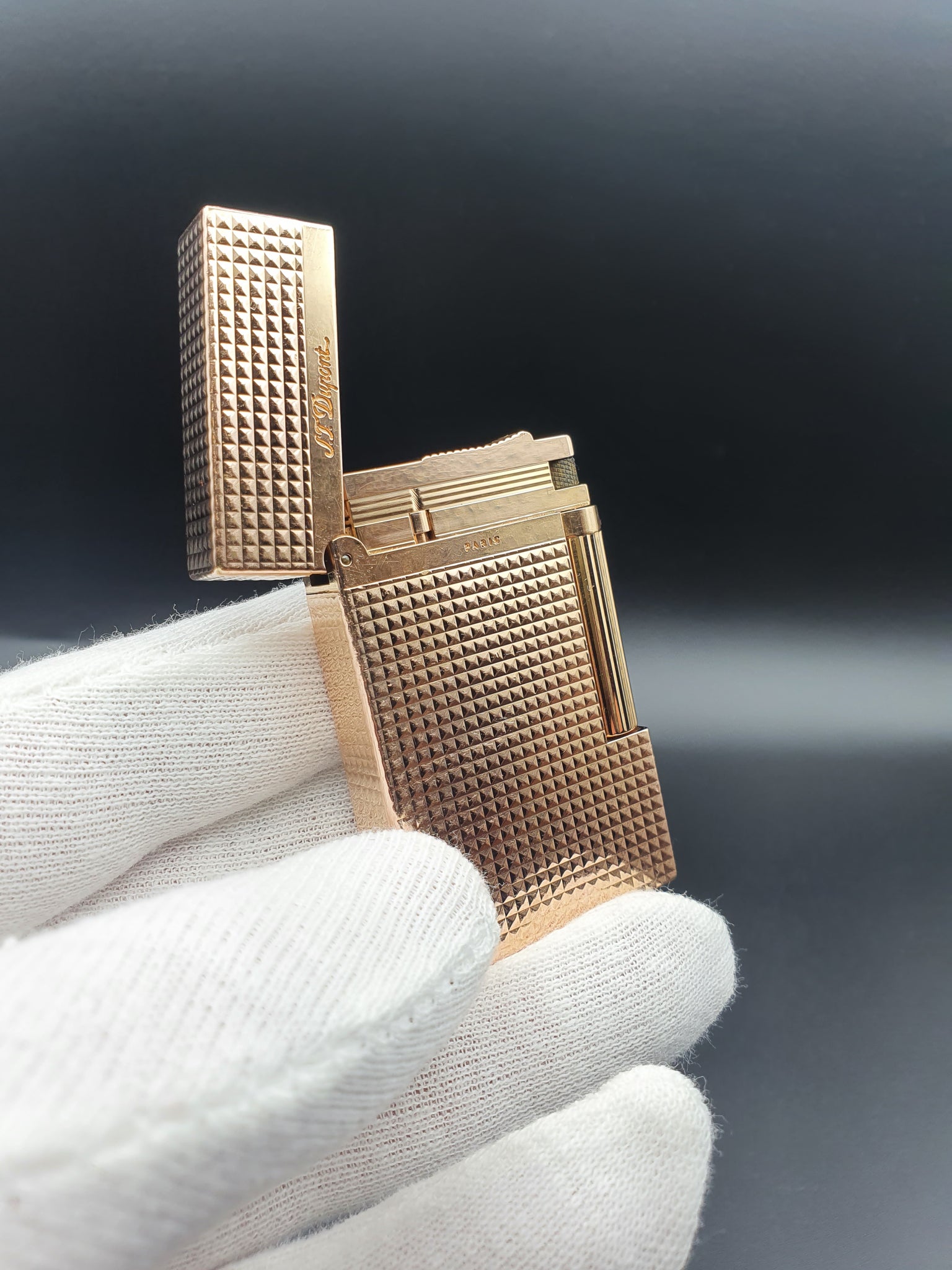 Diamond Head Montparnasse Rose Gold S. T. Dupont Ligne 2 Lighter