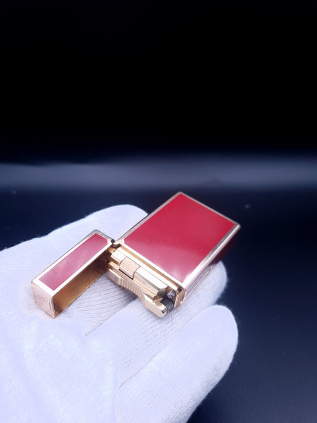 Rare Chinese Lacquer Gold Plated S. T. Dupont Ligne 1 Type BR Lighter