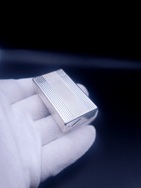 Very Rare Gold and Silver S. T. Dupont D57 Windsor Lighter With Ping Sound Lighter