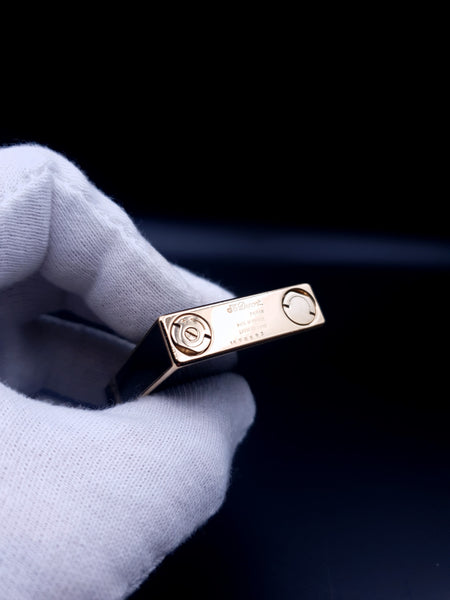 Gold S. T. Dupont Ligne 2 Black Chinese Lacquer Montparnasse Lighter 90's