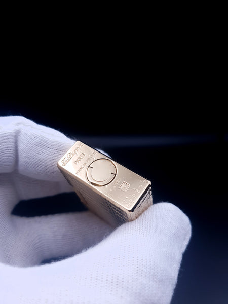 Rare 70's Small 18K Gold S . T. Dupont Ligne 1 Type BR Lighter