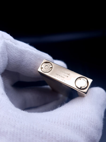 Rare 18K Yellow Gold S. T. Dupont Ligne 2 Continuous Ping Sound Lighter