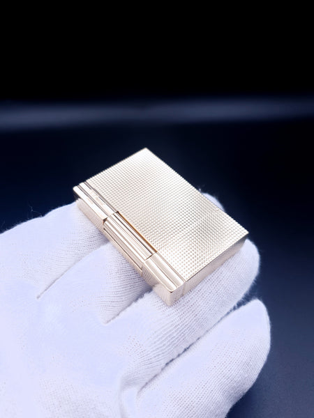 Rare 18K Gold Diamond Head Gold S. T. Dupont Ligne Gatsby Lighter Box Papers