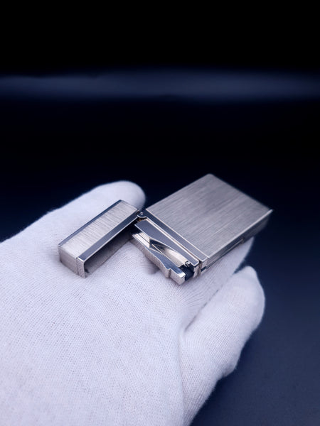 S. T. Dupont Ligne 2 Ping Sound Montparnasse Palladium Brushed Lighter
