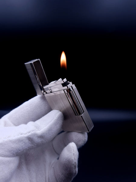 S. T. Dupont Ligne 2 Ping Sound Montparnasse Palladium Brushed Lighter