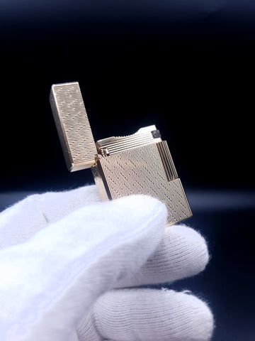 Rare Small Gold S . T. Dupont Ligne 1 Type BS Lighter 60's