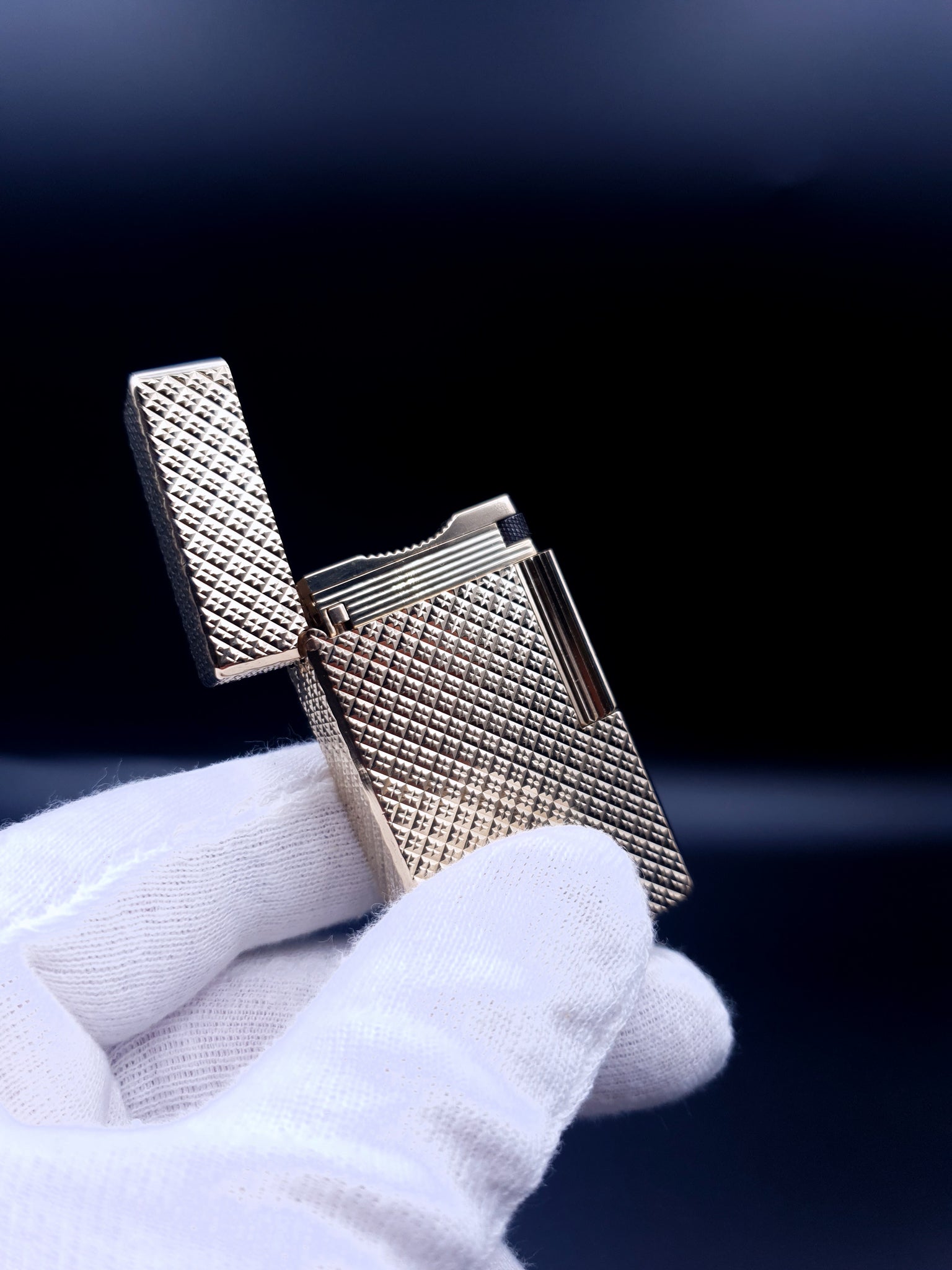 Very Rare UT Series Pattern S. T. Dupont Ligne 1 Type BS Lighter 60's Ping Sound
