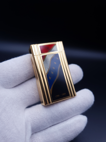 Rare S. T. Dupont Line 1 French Revolution Tricolore Limited Edition Lighter