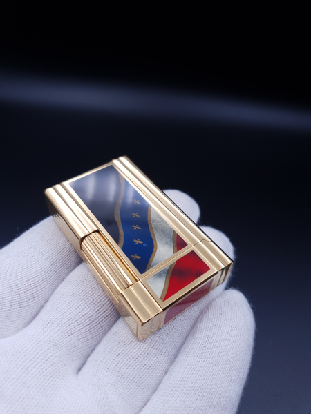 Rare S. T. Dupont Line 1 French Revolution Tricolore Limited Edition Lighter